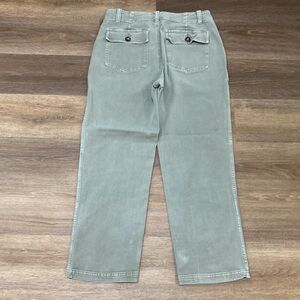 Faherty Light Green Wide Leg Jeans Sz 27